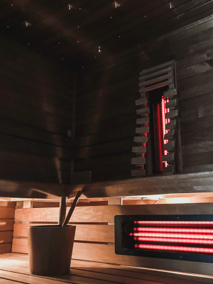 infra sauna se zářením